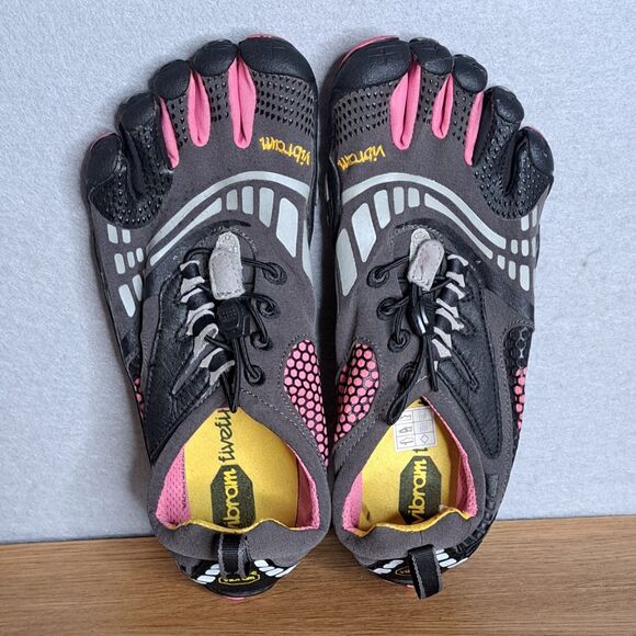 Vibram FiveFingers KMD LS Women’s 8 (EU 39) Gray Black Pink Minimalist Shoes - Picture 8 of 11